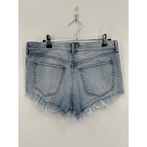 We the Free Free People Button Fly Daisy Dukes Denim Shorts Size 27 - Picture 2 of 4